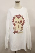 NieR Clothing / ぼっちプリントロングカットソー XL 白 H-24-01-29-014-PU-TO-KB-OS