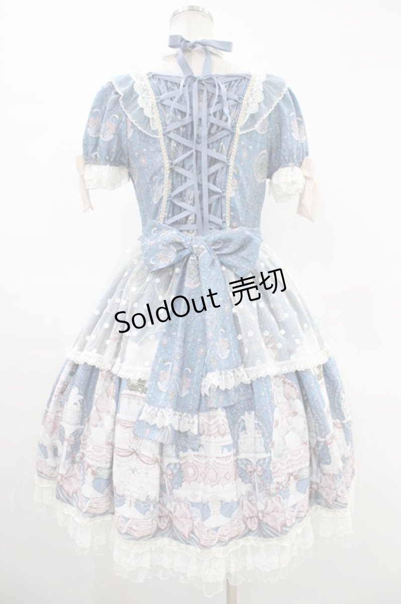 画像2: Angelic Pretty / Antoinette Decorationワンピース Free ブルー H-24-02-01-1017-AP-OP-NS-ZH (2)