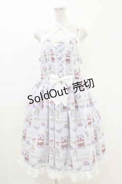 画像1: metamorphose / 【プラスサイズ】Disney Alice in Wonderlandジャンパースカートセット プラスサイズ  H-24-02-04-1059-ME-OP-NS-ZH