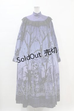 画像1: Moi-meme-Moitie / スリーピングガーデンロングワンピース Free blue purple H-24-02-05-1024-MO-OP-NS-ZH