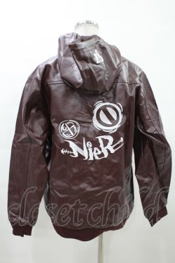 画像2: NieR Clothing / レザーZIPパーカー H-24-02-07-083-PU-TO-KB-ZT-CL001