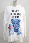 MILKBOY / NEVER FEED BEAR HOODY L ホワイト H-24-02-07-1034-MB-TO-KB-ZH