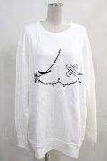 NieR Clothing / プリントSWEAT   白 H-24-02-08-025-PU-TO-KB-ZT022