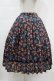 画像1: Jane Marple Dans Le Saｌon / Flowers of Jouy double accordion skirt  ネイビー H-24-02-09-1030-JM-SK-KB-ZT252 (1)
