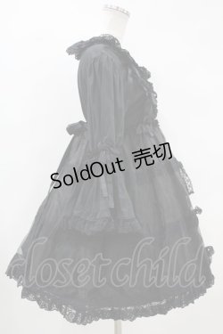 画像3: metamorphose / オーガンジーベビードールワンピース Free ブラック H-24-02-14-1038-ME-OP-NS-ZH