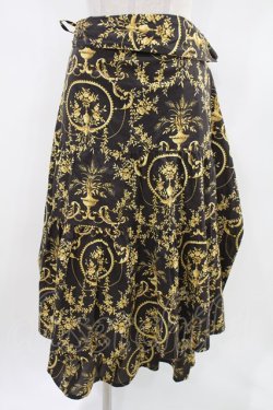画像1: Jane Marple Dans Le Saｌon / Marie Antoinetteのwrapped skirt H-24-02-15-048-JM-SK-KB-ZT061