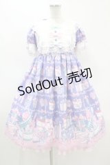 Angelic Pretty / ラッピングハートワンピース(2020) Free ブルー H-24-02-22-1011-AP-OP-NS-ZH