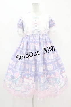 画像1: Angelic Pretty / ラッピングハートワンピース(2020) Free ブルー H-24-02-22-1011-AP-OP-NS-ZH