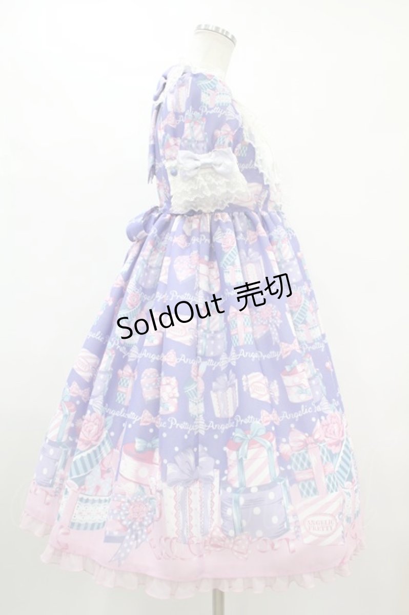 画像3: Angelic Pretty / ラッピングハートワンピース(2020) Free ブルー H-24-02-22-1011-AP-OP-NS-ZH (3)