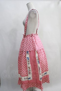 画像2: Jane Marple / Polka dots parade suspenders skirt  ピンク H-24-02-22-011-JM-SK-KB-ZH
