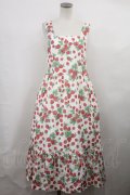 Jane Marple / Strawberry gardenのストラップドレス Free 白 H-24-02-23-1018-JM-OP-KB-ZH