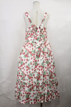 画像3: Jane Marple / Strawberry gardenのストラップドレス Free 白 H-24-02-23-1018-JM-OP-KB-ZH