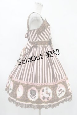 画像3: Angelic Pretty / Meltyチョコレートハイウエストジャンパースカート Free ピンク/チョコ H-24-02-25-1034-AP-OP-NS-ZH