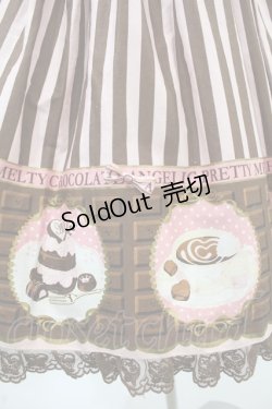 画像5: Angelic Pretty / Meltyチョコレートハイウエストジャンパースカート Free ピンク/チョコ H-24-02-25-1034-AP-OP-NS-ZH