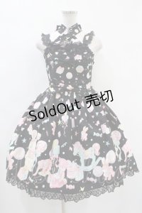 Angelic Pretty / TOY PARADE胸切替スカラップジャンパースカート Free ブラック H-24-02-25-1035-AP-OP-NS-ZH