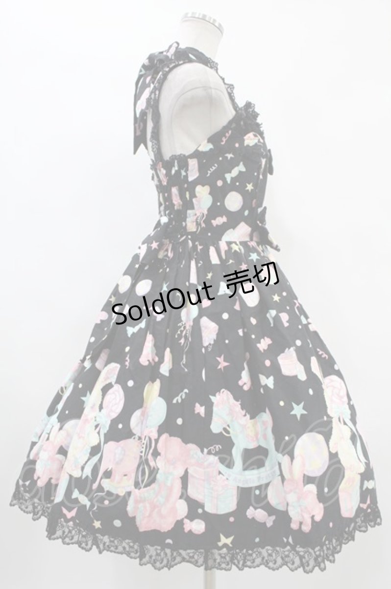 画像3: Angelic Pretty / TOY PARADE胸切替スカラップジャンパースカート Free ブラック H-24-02-25-1035-AP-OP-NS-ZH (3)