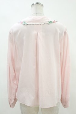 画像2: Jane Marple / Flower embroidery collar blouse  ピンク H-24-02-26-1007-JM-BL-KB-ZH