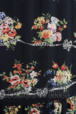 画像4: Jane Marple / Jubilee flowersサテンカラードレス  ブラック H-24-02-26-019-JM-OP-KB-ZH
