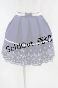 LIZ LISA / 刺繍スカート Free ブルー H-24-03-02-048-LO-SK-NS-ZH