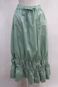 Jane Marple Dans Le Saｌon / Vintage satin bubble skirt  ミント H-24-03-05-004-JM-SK-KB-ZH
