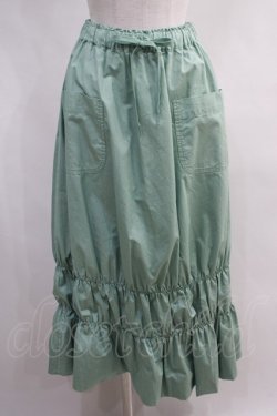 画像1: Jane Marple Dans Le Saｌon / Vintage satin bubble skirt  ミント H-24-03-05-004-JM-SK-KB-ZH