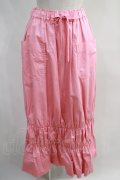 Jane Marple Dans Le Saｌon / Vintage satin bubble skirt  ピンク H-24-03-05-026-JM-SK-KB-ZH