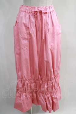 画像1: Jane Marple Dans Le Saｌon / Vintage satin bubble skirt  ピンク H-24-03-05-026-JM-SK-KB-ZH