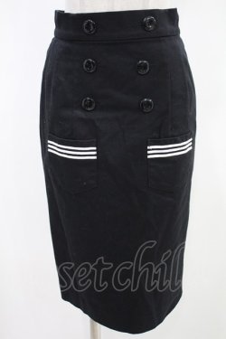 画像1: MILK / Sailorタイトスカート  ブラック H-24-03-09-055-ML-SK-KB-ZH
