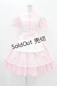 Angelic Pretty / Stripe Girly Cafe Set Free ピンク H-24-03-13-015-AP-OP-NS-ZH