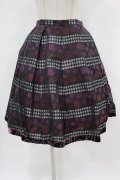 Jane Marple / Victorian Jacquard min-skirt Free パープル H-24-03-13-028-JM-SK-NS-ZT224