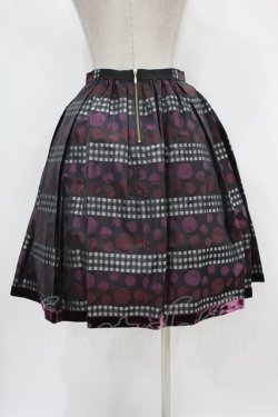 画像2: Jane Marple / Victorian Jacquard mini-skirt Free パープル H-24-03-13-028-JM-SK-NS-ZT224