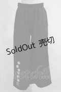NieR Clothing / 編み上げ刺繍パンツ  黒 H-24-03-15-006-PU-PA-KB-ZH