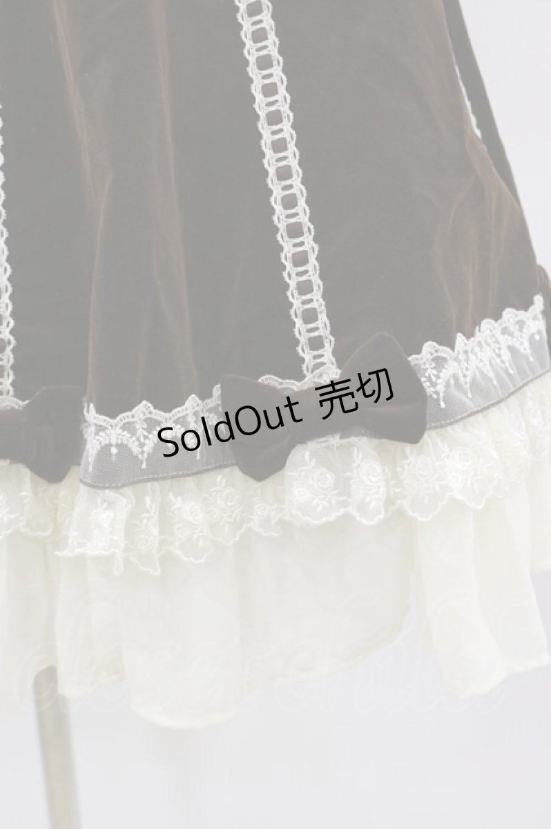 画像5: Angelic Pretty / エレガント別珍鳥籠ジャンパースカート Free ブラウン H-24-03-16-1092-AP-OP-NS-ZH (5)