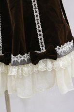 画像5: Angelic Pretty / エレガント別珍鳥籠ジャンパースカート Free ブラウン H-24-03-16-1092-AP-OP-NS-ZH (5)