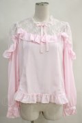 Angelic Pretty / Lacy Frillブラウス Free ピンク H-24-03-17-1015-AP-BL-NS-ZH