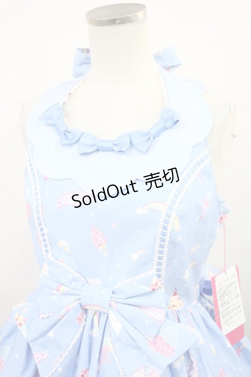 画像4: Angelic Pretty / MilkyPlanetジャンパースカートSet Free サックス H-24-03-21-1019-AP-OP-NS-ZH (4)