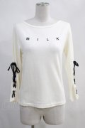 MILK / レースアップトップス  オフ H-24-03-23-057-ML-TO-KB-ZH