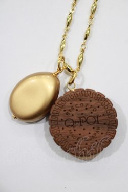 画像3: Q-pot. / Round Choco Biscuit Necklace   H-24-03-23-065-QP-AC-KB-ZH