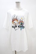 NieR Clothing / プリントCOTTON CUTSEW  白 H-24-03-24-008-PU-TO-KB-ZH