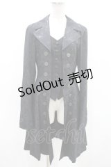ATELIER BOZ / 薔薇柄ローランドジャケット  ブラック H-24-03-24-1074-EL-JA-KB-ZH
