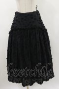 Jane Marple / Cut flower lace dress skirt  ブラック H-24-03-28-070-JM-SK-KB-ZH
