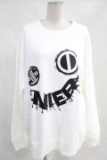 NieR Clothing / プリントSWEAT  2XL 白 H-24-03-29-1015-PU-TO-KB-ZH