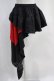 画像1: Qutie Frash / アシメラップスカート  黒×赤 H-24-03-30-015-QU-SK-KB-ZH (1)