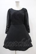 Spin Doctor / BEWITCHED BLACK MOON & STARS SHEER LACE WING SLEEVES BLACK DRESS S ブラック H-24-04-01-1032-0-OP-KB-ZH