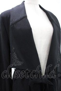 画像4: Rozen Kavalier / 羽根刺繍ロングガウンジャケット  黒 H-24-04-03-1058-OO-JA-KB-ZH