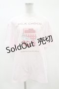 MILK / 100% LOVE TEE L ピンク H-24-04-04-1054-ML-TO-KB-ZH