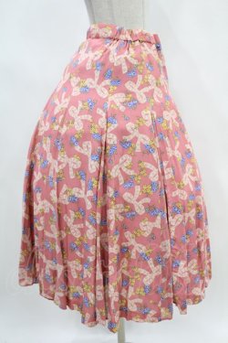 画像3: Jane Marple Dans Le Saｌon / Granny's ribbonのゴアードスカート  ピンク H-24-04-04-1026-JM-SK-KB-ZH
