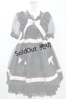画像1: BABY,THE STARS SHINE BRIGHT / Sweet Best Wishes　ワンピース Free ブラック/ピンク H-24-04-05-1032-BA-OP-NS-ZH
