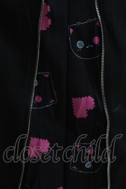 画像4: NieR Clothing / 2WAY SIDE ZIP WIDE PANTS  黒×ピンク H-24-04-06-004-PU-PA-KB-ZT198