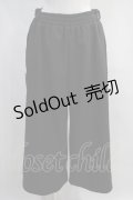 NieR Clothing / 2WAY SIDE ZIP WIDE PANTS  黒×青 H-24-04-06-006-PU-PA-KB-ZT198